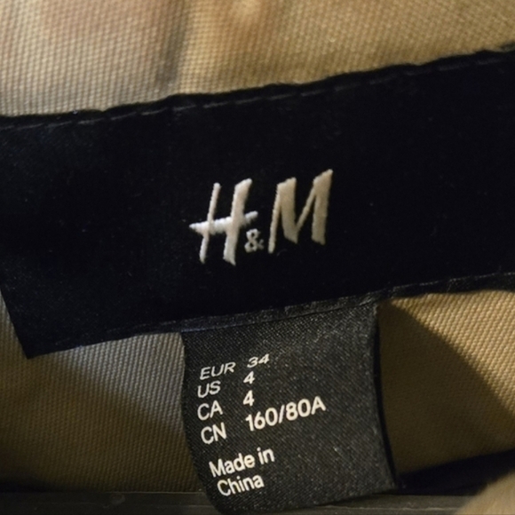 *RESERVED FOR RACHEL H&M Khaki Tan Beige Mid-Length Double-Breasted Trench Coat - Picture 7 of 10